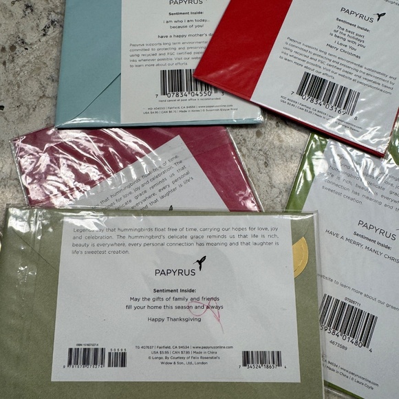 Bundle of 6 Random Cards for differnt occasions some PAPYRUS - Picture 12 of 12